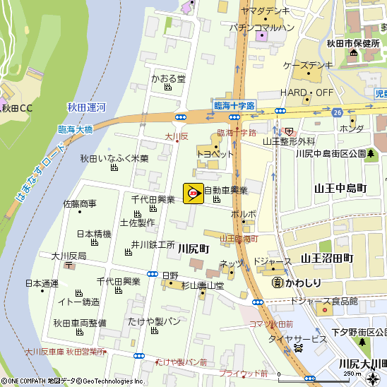 （資）鎌田タイヤ付近の地図